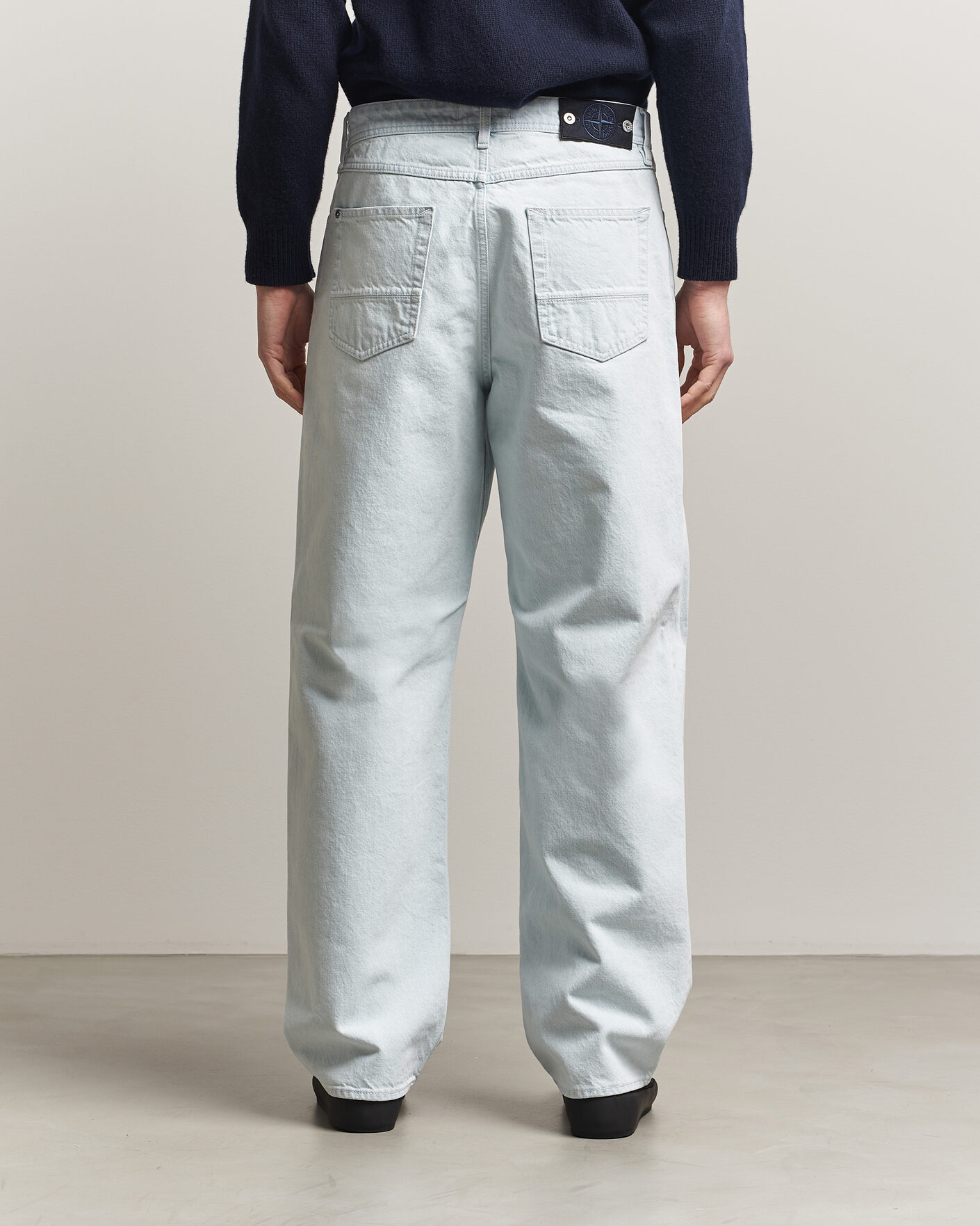 Heren | Overhemden | Stone Island | Loose Fit Denim Jeans Blue Extra Bleach