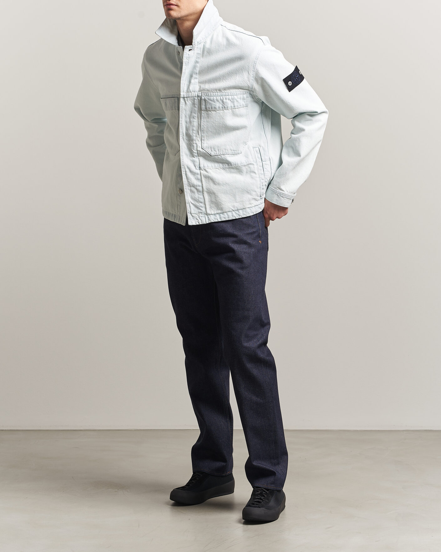 Heren | Broeken | Stone Island | Straight Fit Jeans Blue Raw