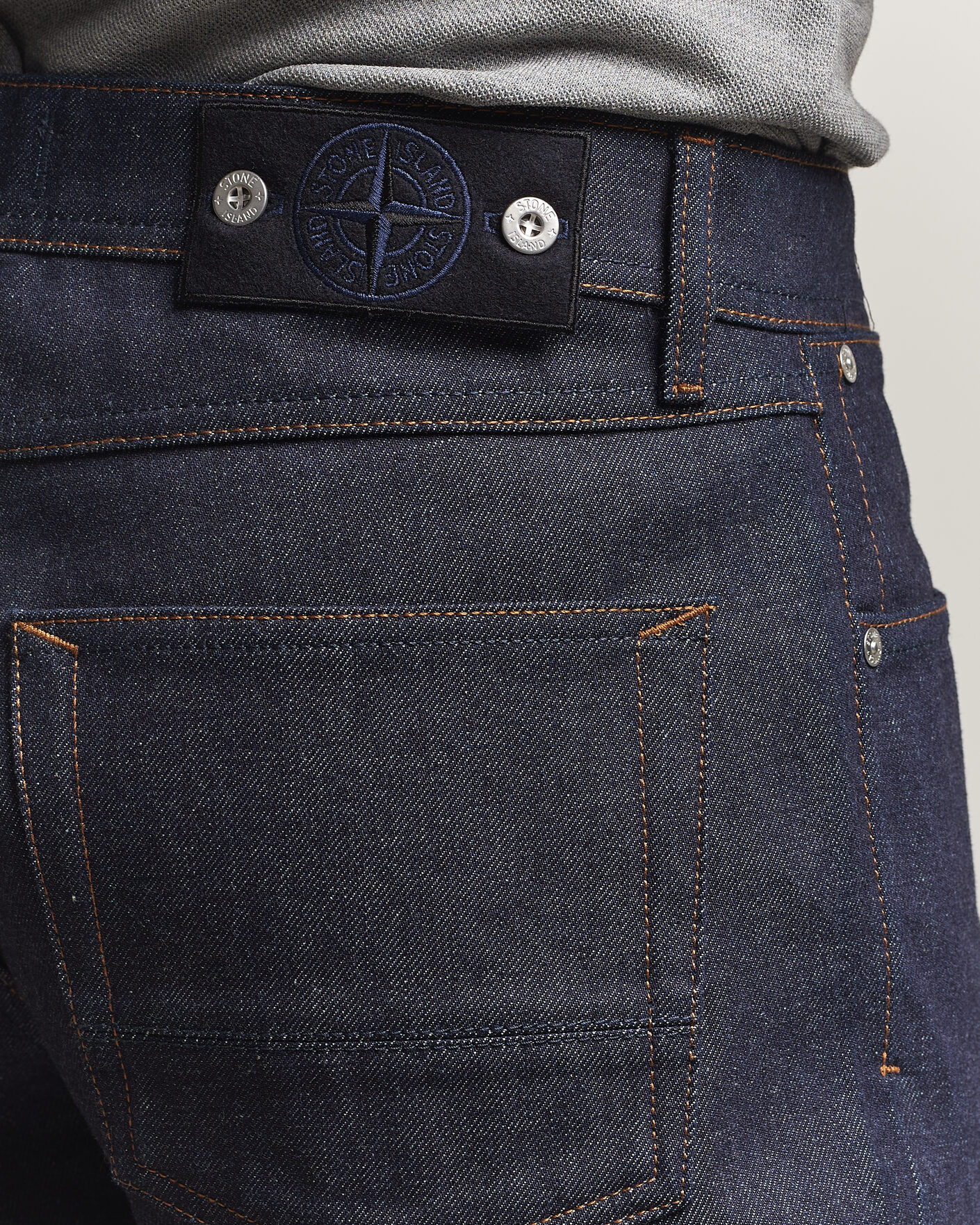 Heren | Jeans | Stone Island | Straight Fit Jeans Blue Raw