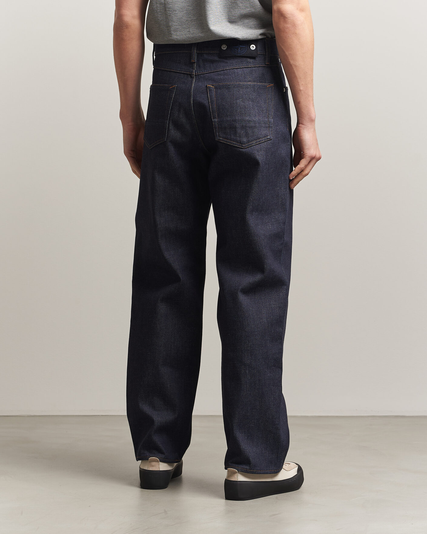 Heren | Overhemden | Stone Island | Loose Fit Denim Jeans Blue Raw