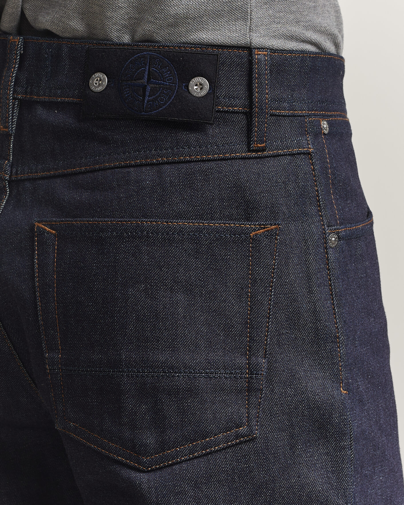 Heren | Overhemden | Stone Island | Loose Fit Denim Jeans Blue Raw