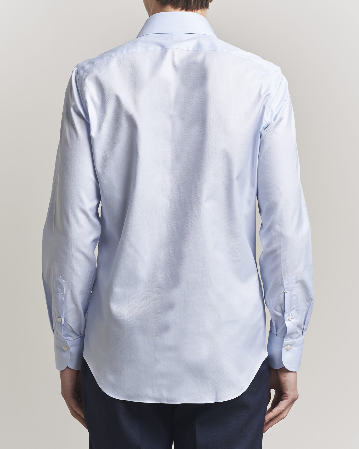 Heren | Overhemden | Finamore Napoli | Milano Slim Royal Oxford Dress Shirt Light Blue
