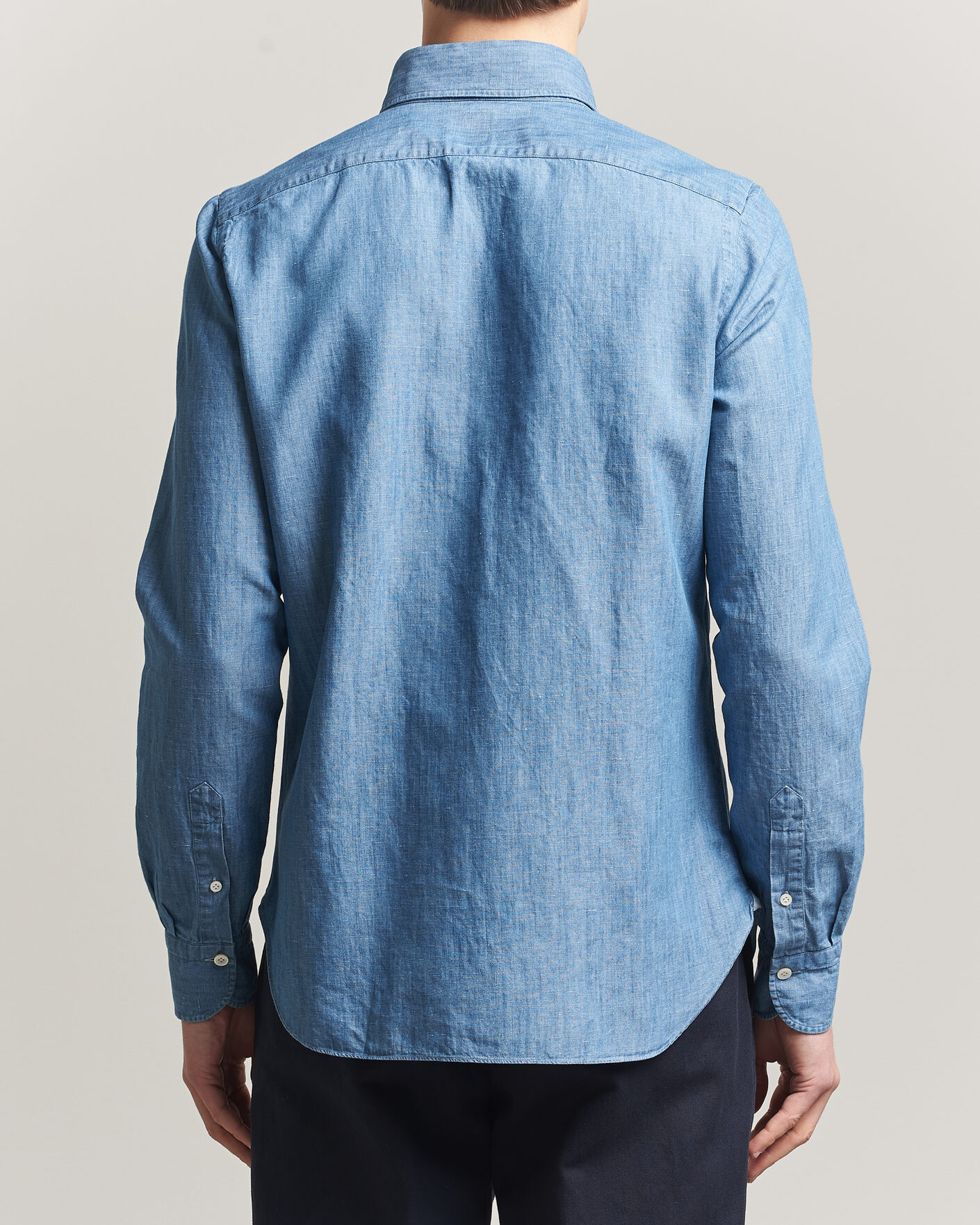 Heren | Overhemden | Finamore Napoli | Double Pocket Overshirt Light Blue
