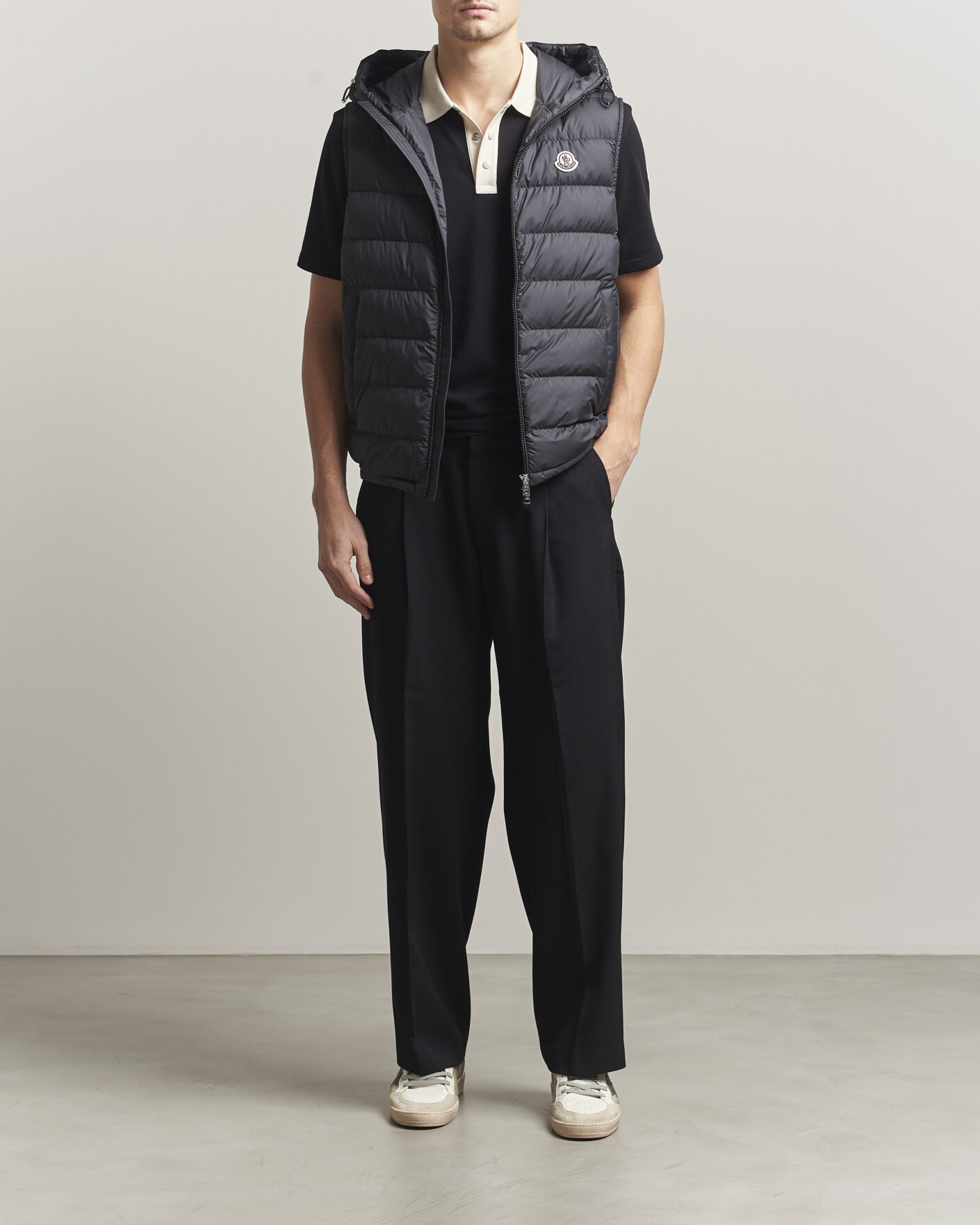 Heren | Gilets | Moncler | Marseillan Hooded Down Vest Black