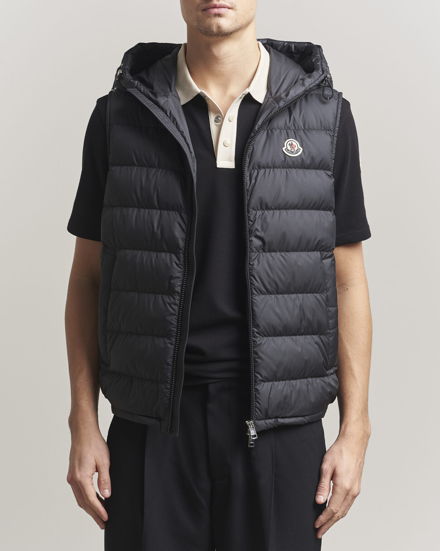 Heren | Gilets | Moncler | Marseillan Hooded Down Vest Black