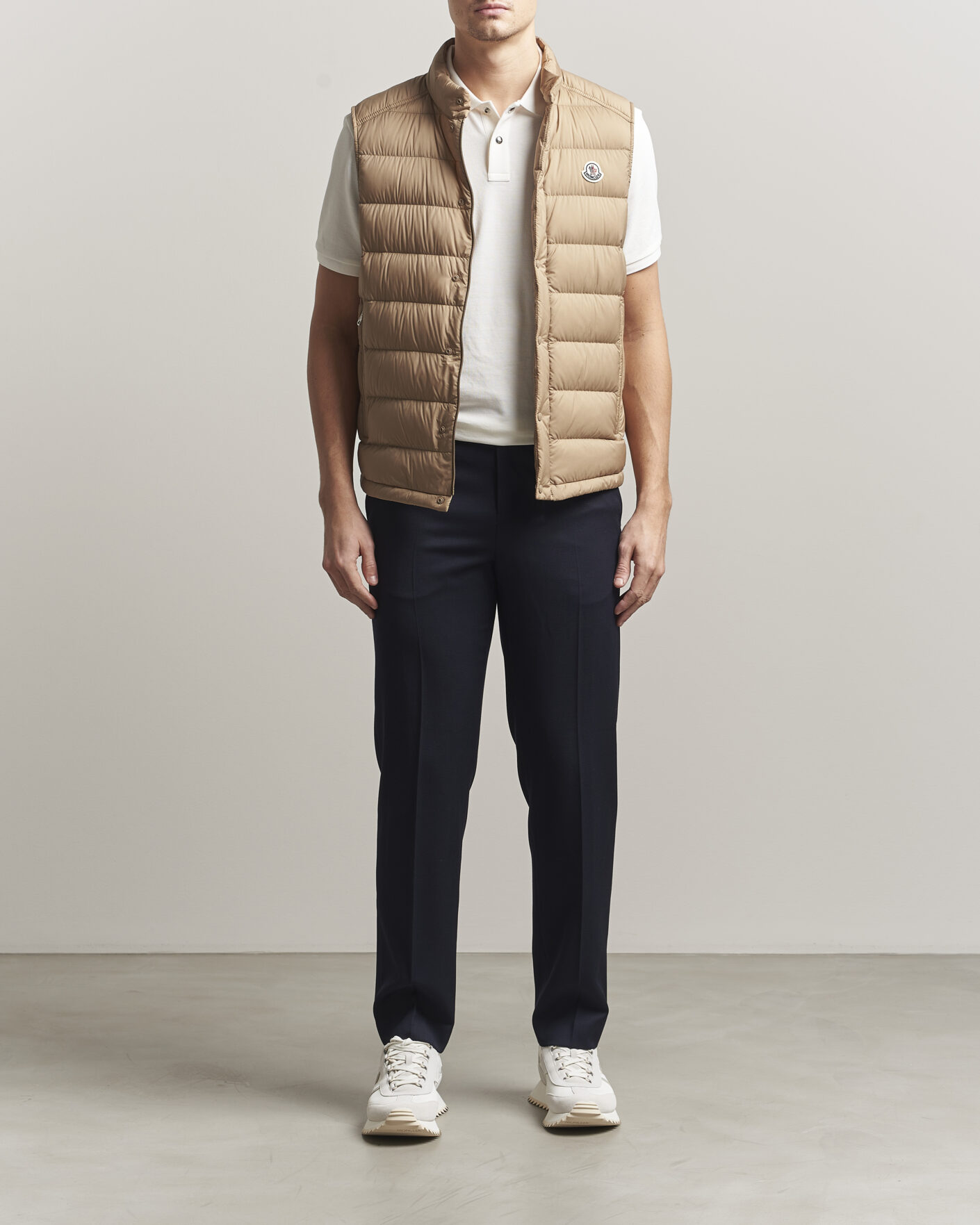 Heren | Gilets | Moncler | Barthe Down Vest Tan