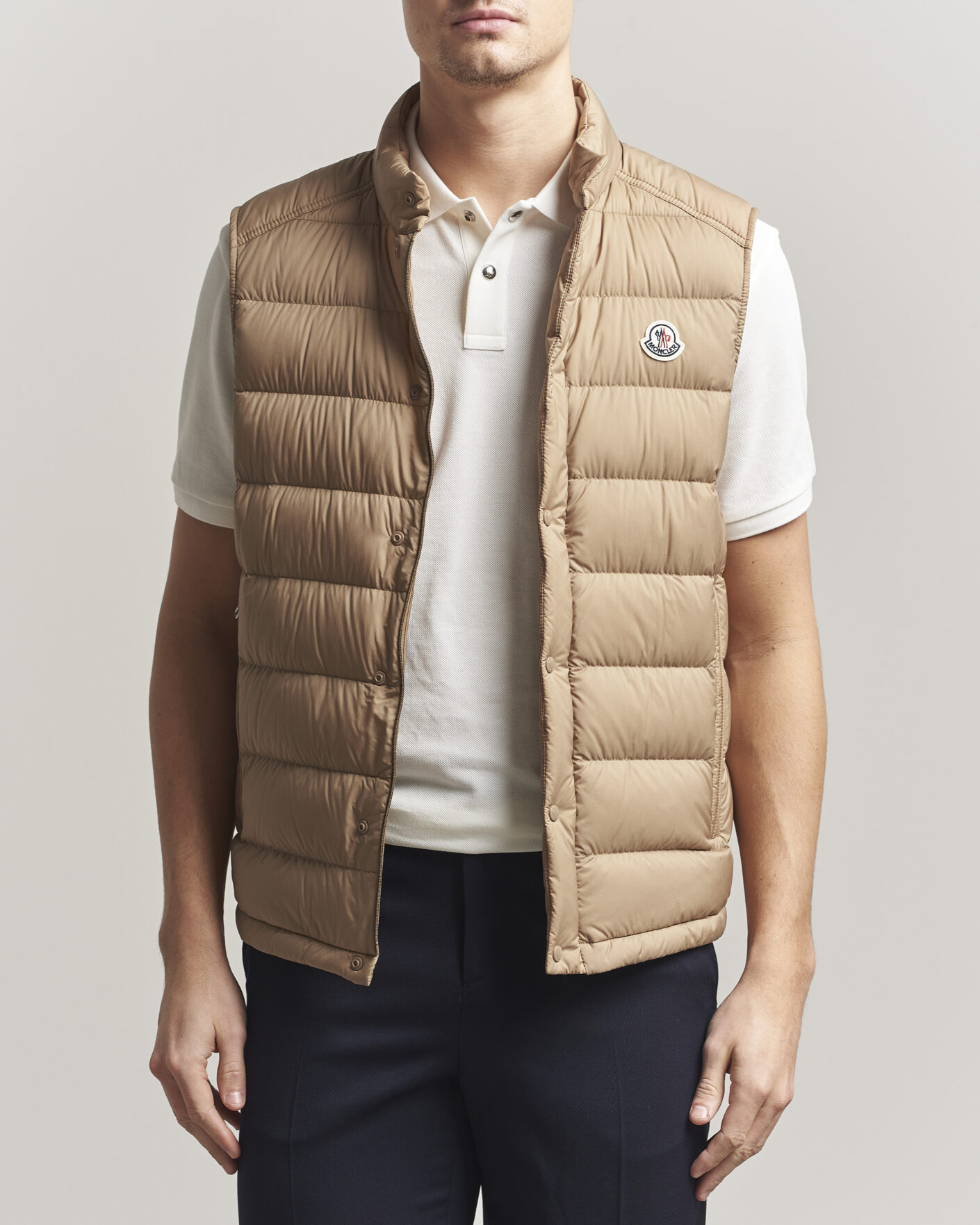 Heren | Gilets | Moncler | Barthe Down Vest Tan