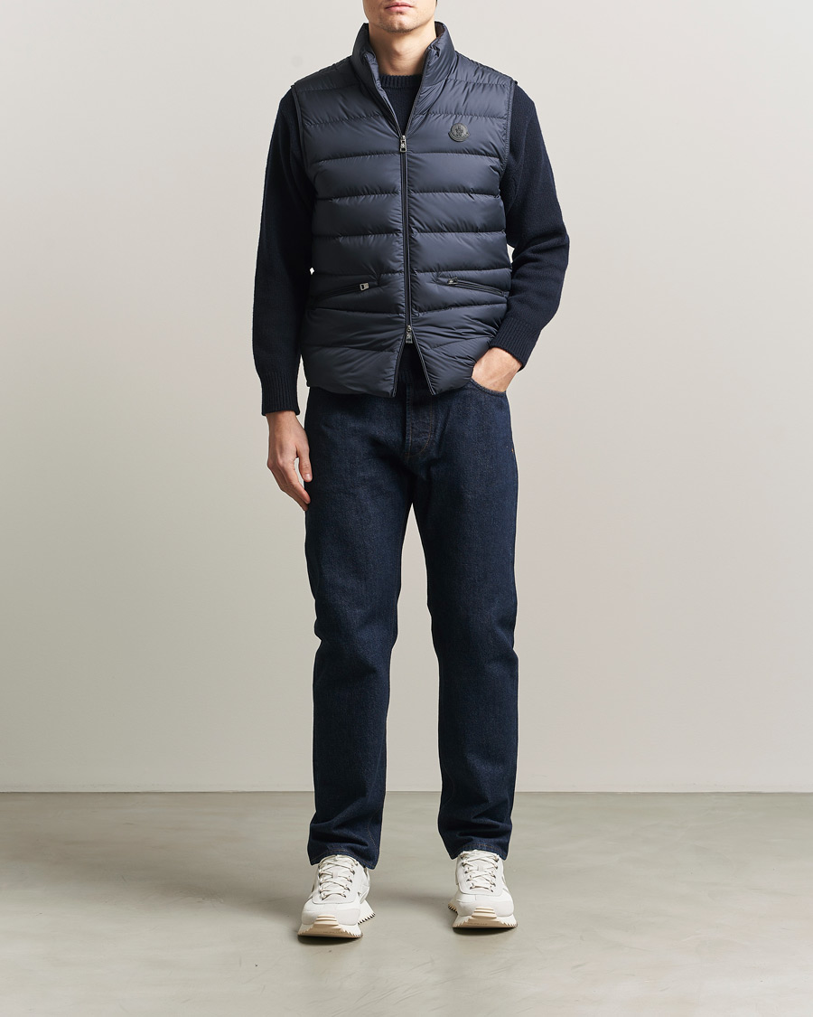 Heren | Gilets | Moncler | Lechtal Down Vest Navy
