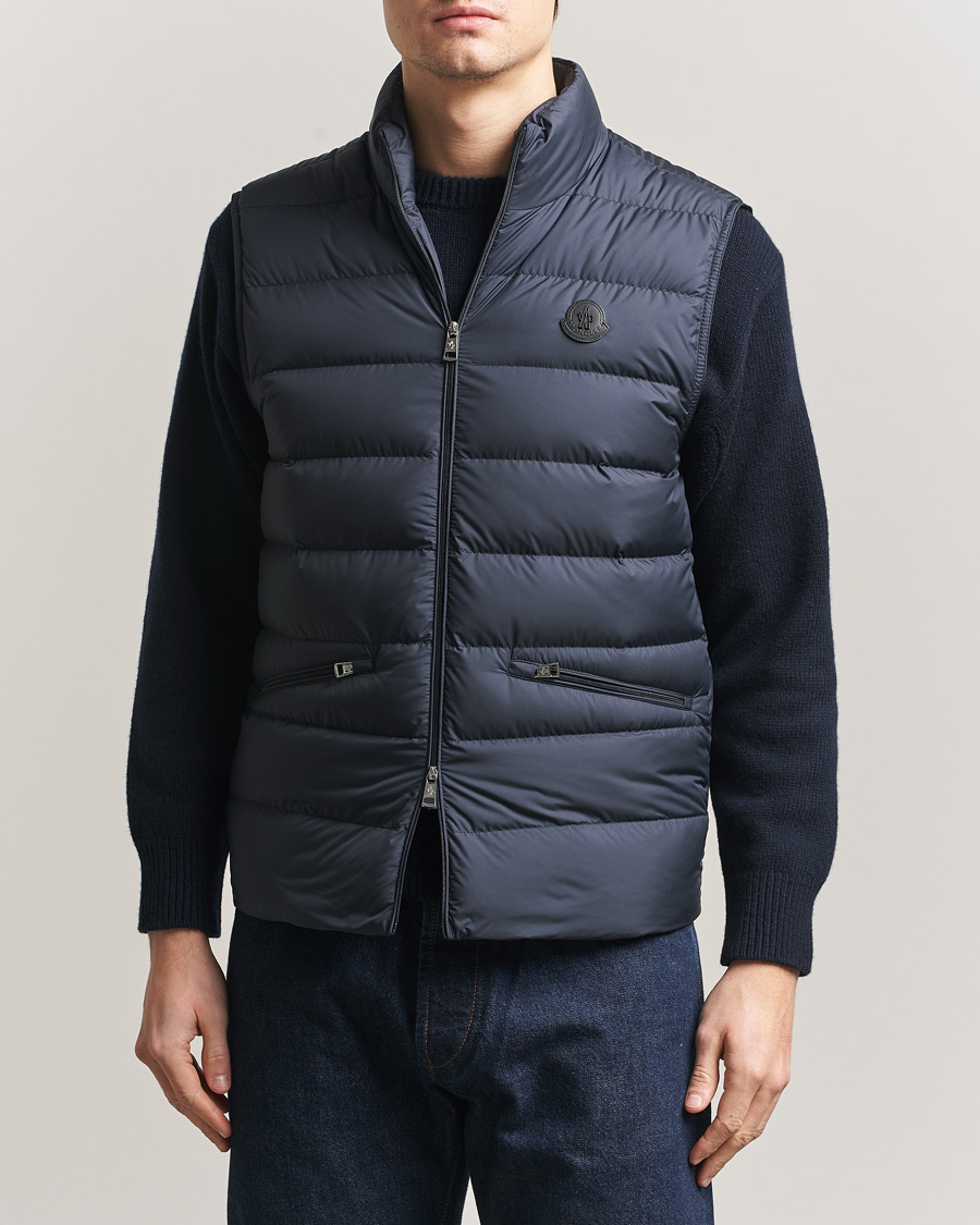 Heren | Gilets | Moncler | Lechtal Down Vest Navy