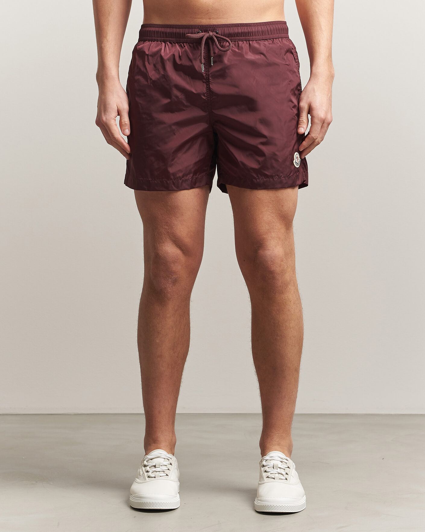 Heren | Zwembroek | Moncler | Nylon Swim Shorts Burgundy