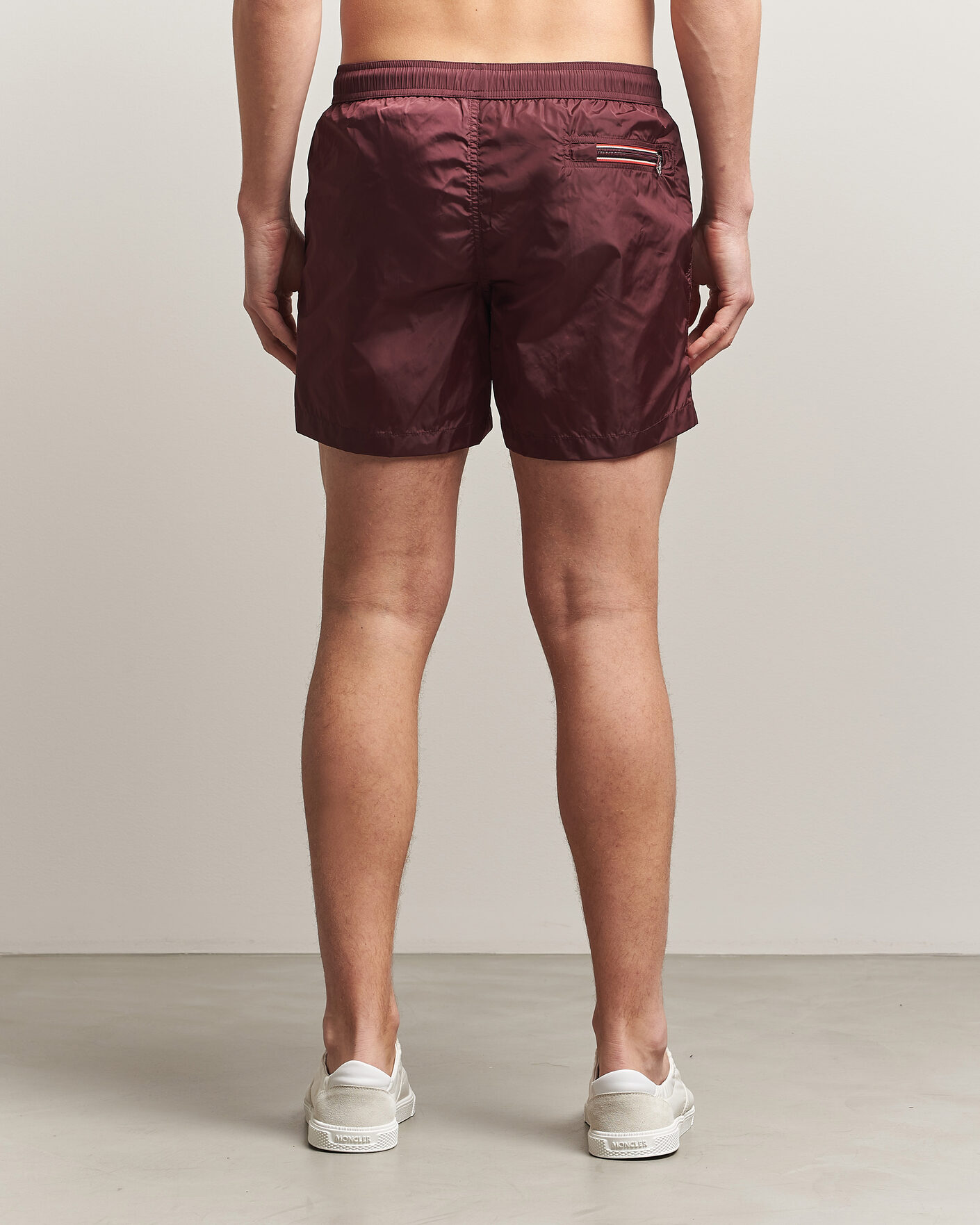 Heren | Zwembroek | Moncler | Nylon Swim Shorts Burgundy