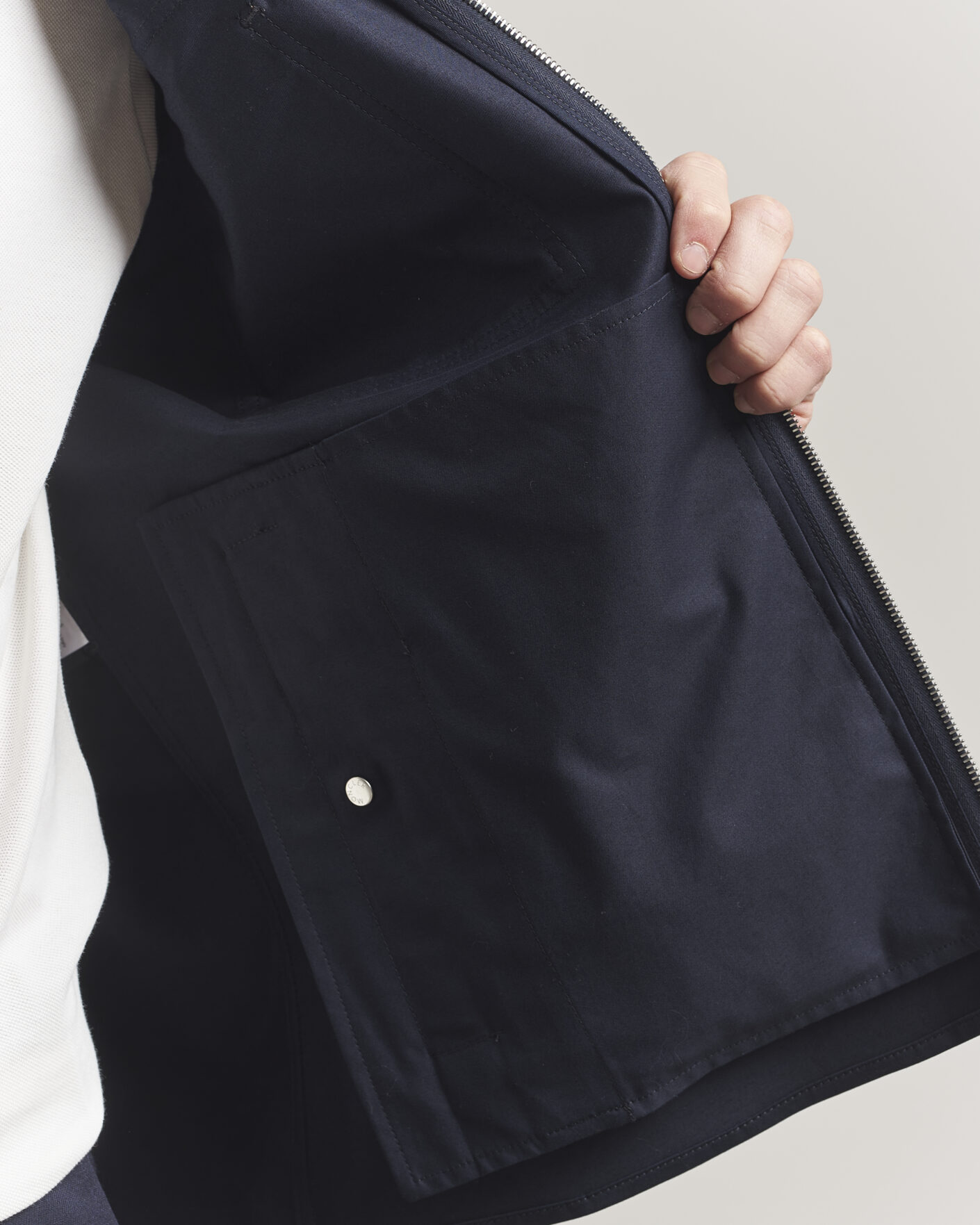 Heren | Overhemden | Moncler | Zip Overshirt Navy