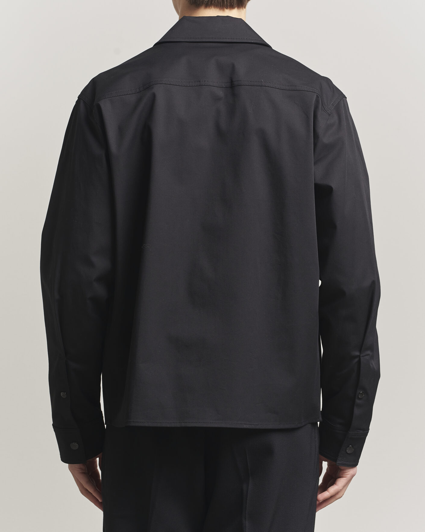 Heren | Overhemden | Moncler | Zip Overshirt Black