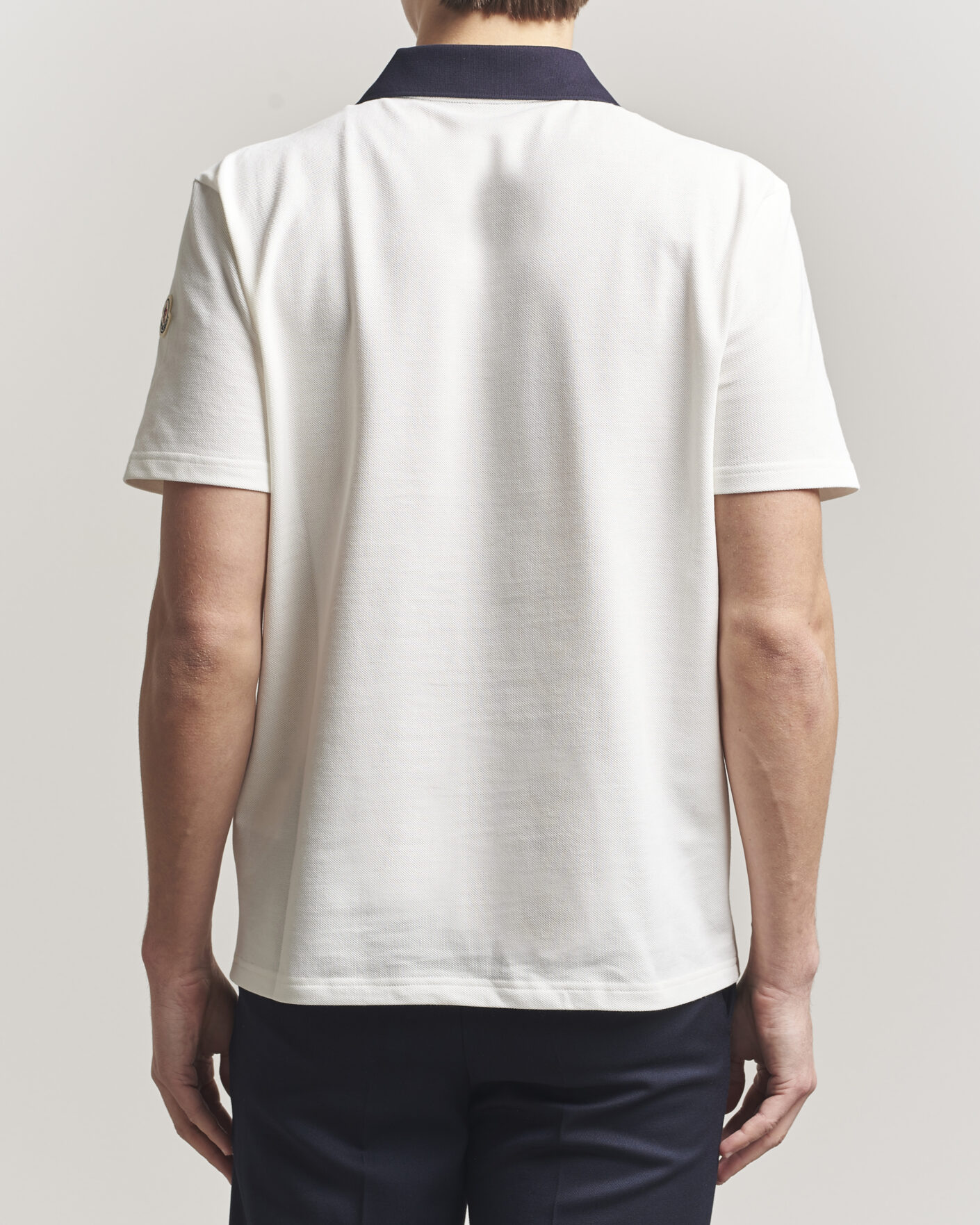 Heren | Polo's | Moncler | Signature Logo Polo Off White