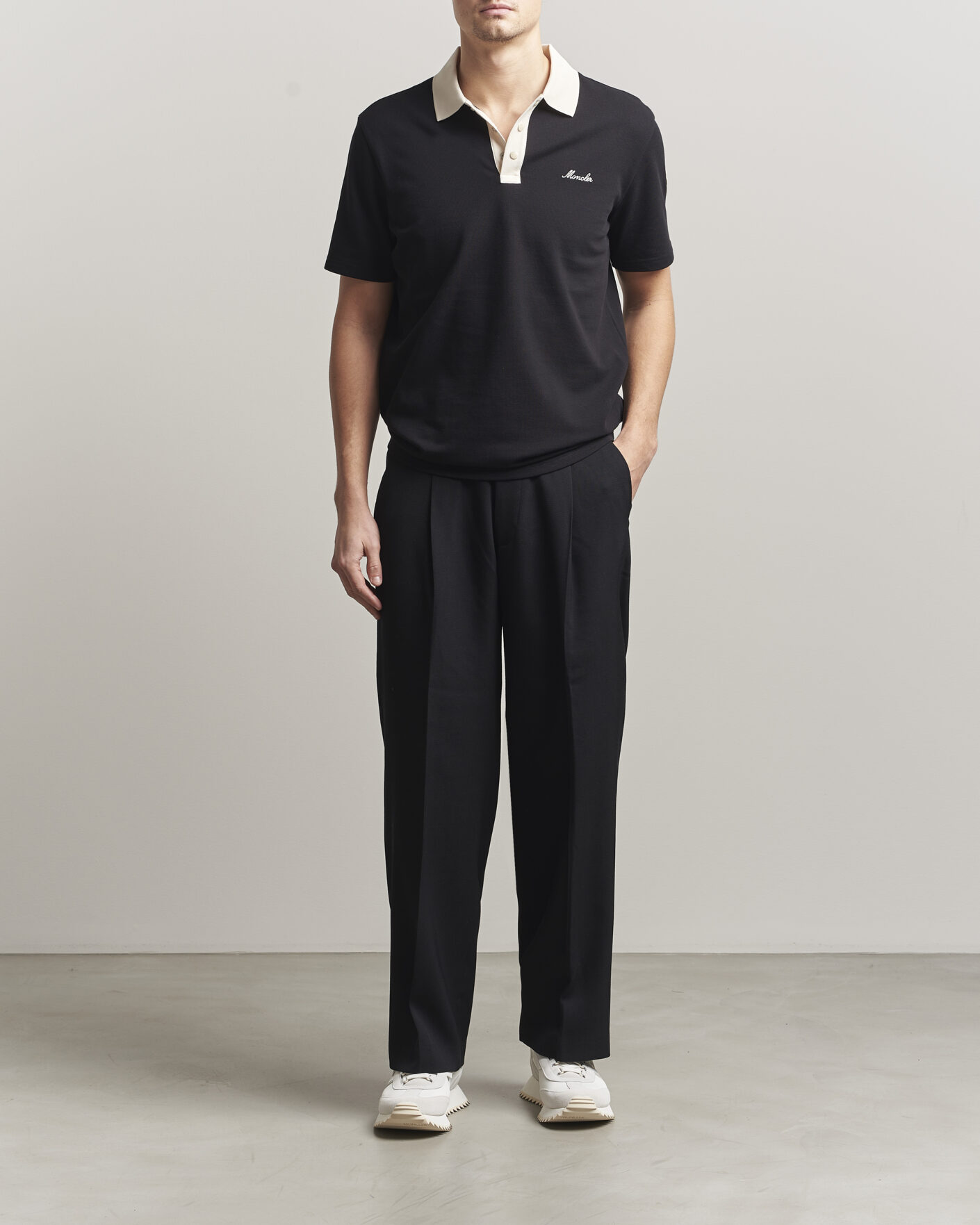 Heren | Polo's | Moncler | Signature Logo Polo Black