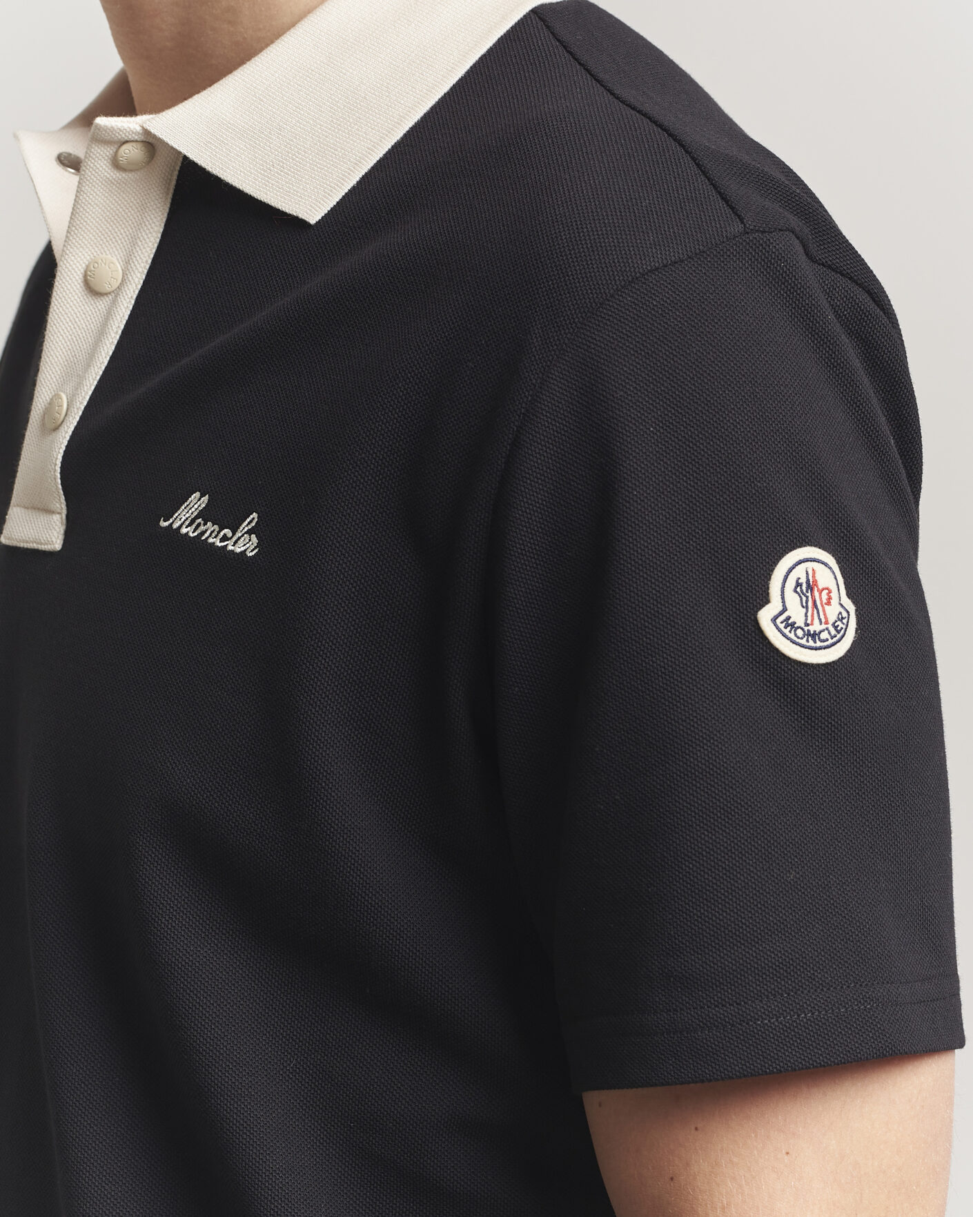 Heren | Polo's | Moncler | Signature Logo Polo Black