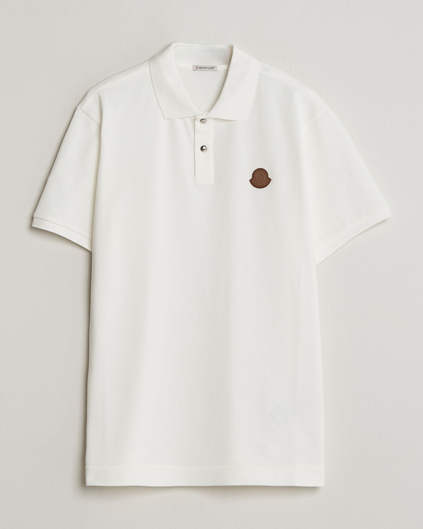 Heren | Polo's | Moncler | Luxury Logo Polo Off White