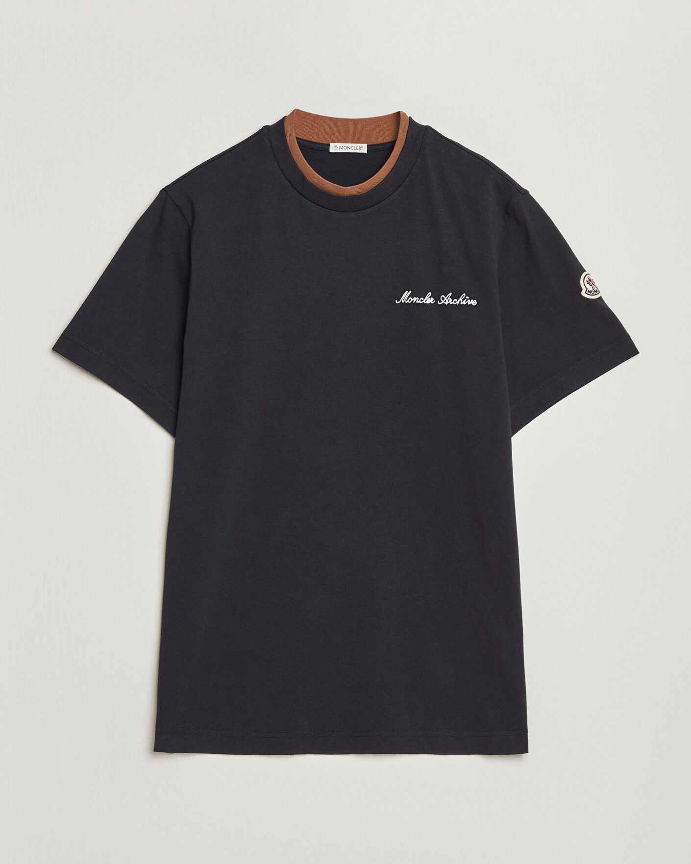 Heren | T-shirts | Moncler | Signature Logo T-Shirt Navy