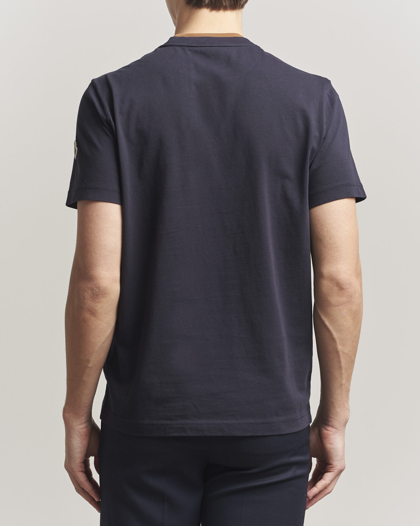 Heren | T-shirts | Moncler | Signature Logo T-Shirt Navy