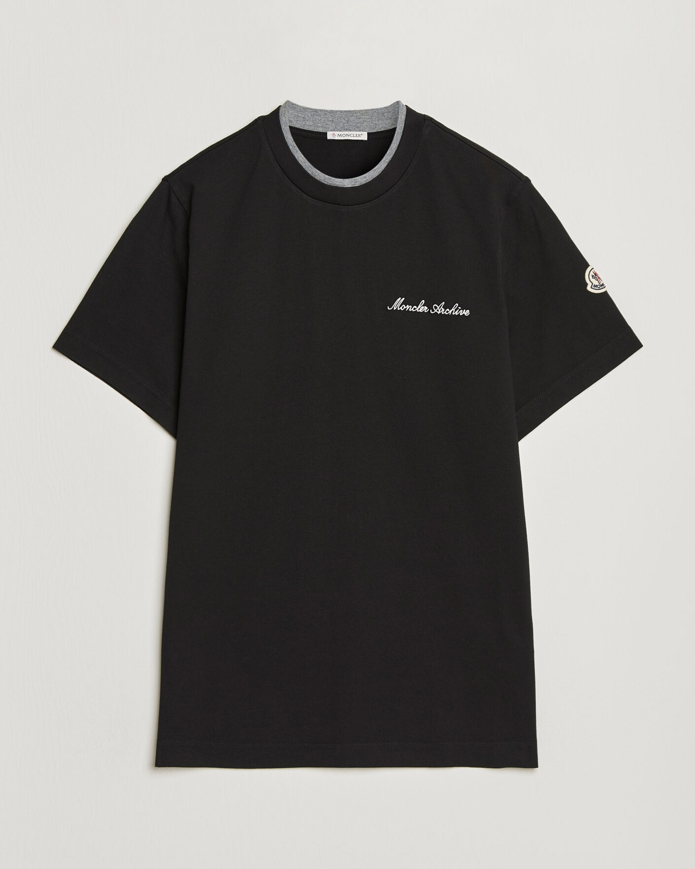 Heren | T-shirts | Moncler | Signature Logo T-Shirt Black