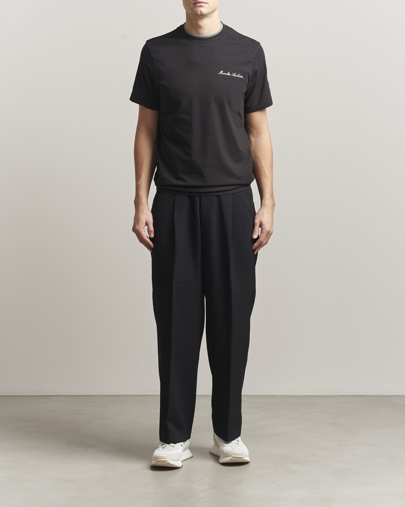 Heren | T-shirts | Moncler | Signature Logo T-Shirt Black