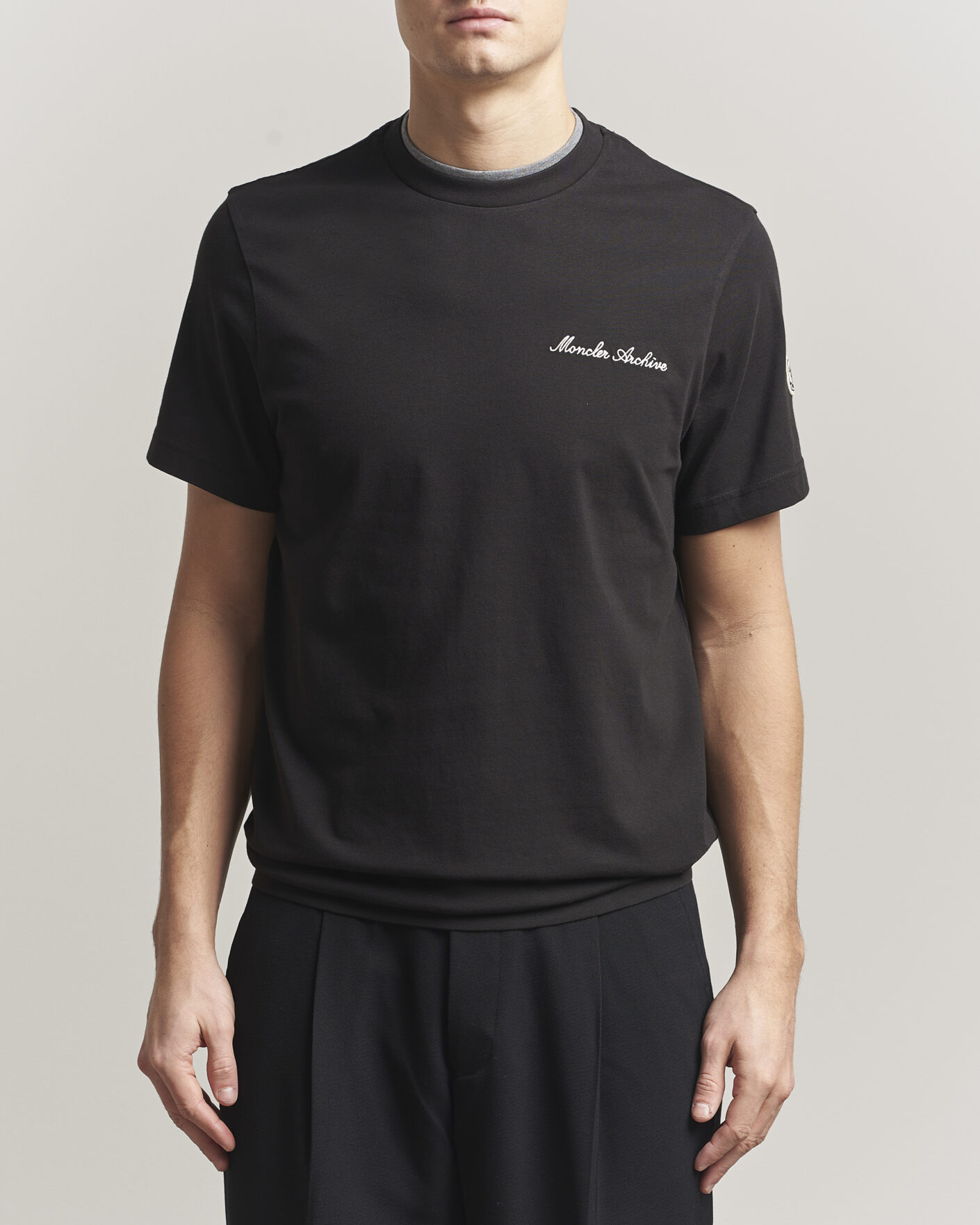 Heren | T-shirts | Moncler | Signature Logo T-Shirt Black