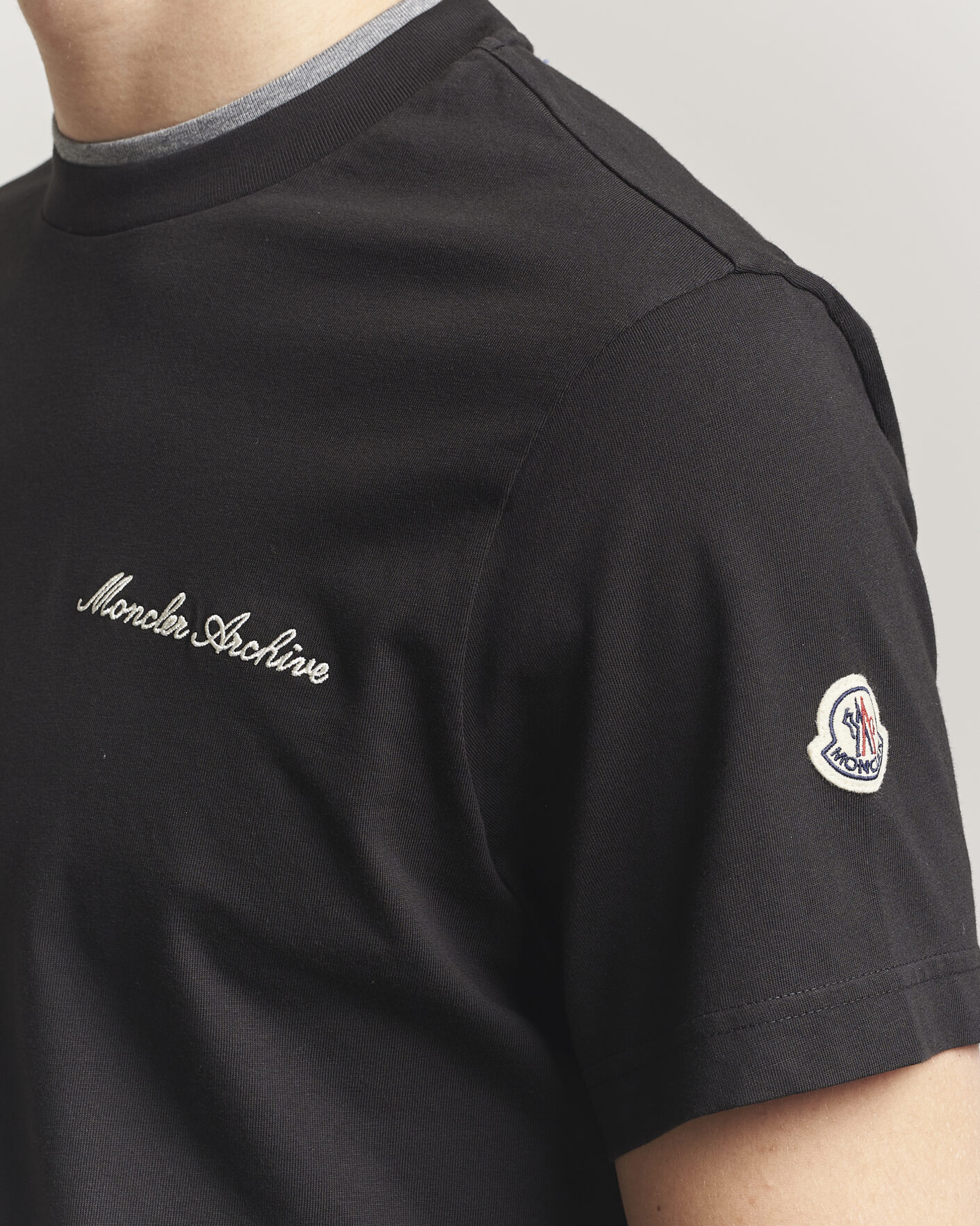 Heren | T-shirts | Moncler | Signature Logo T-Shirt Black