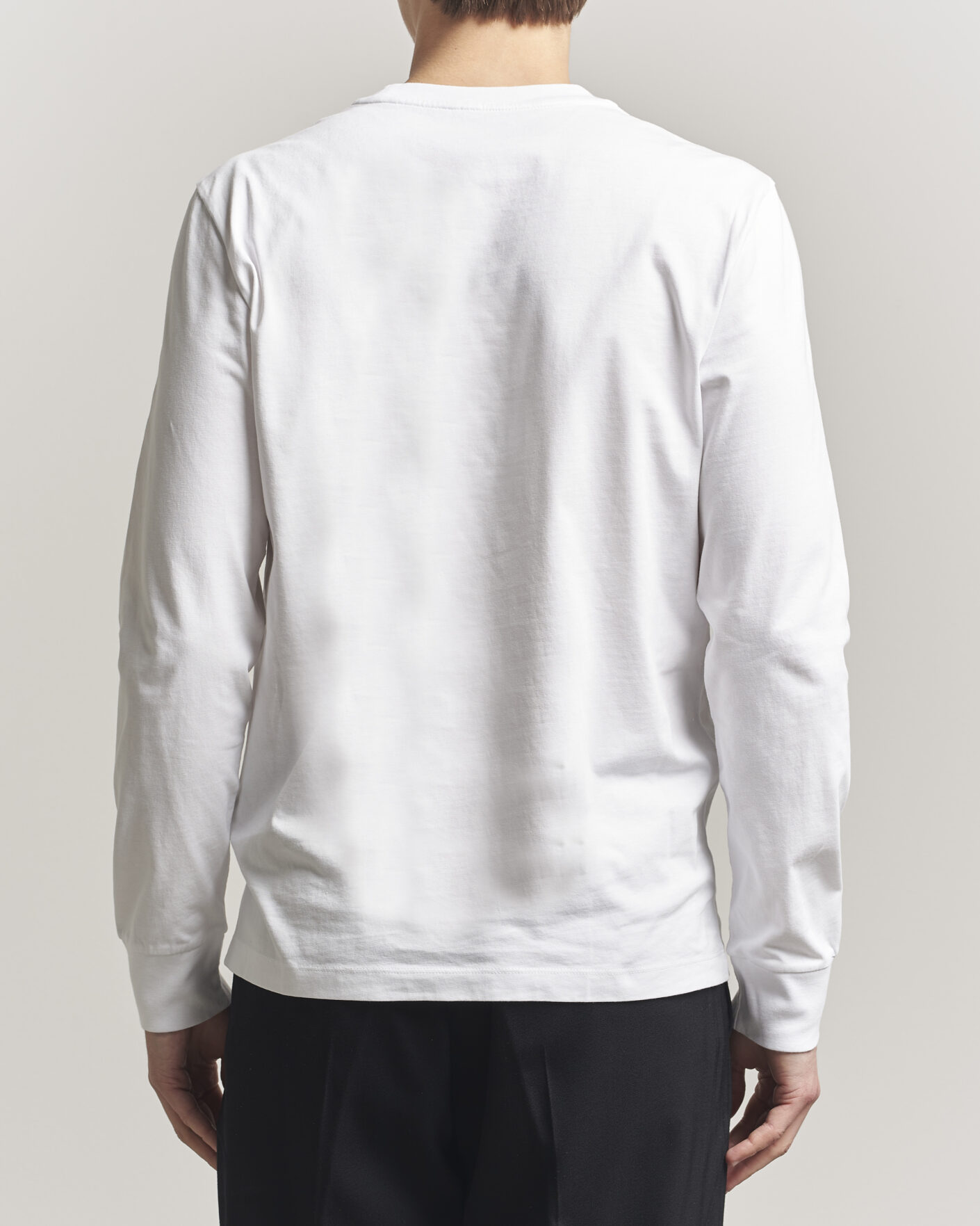 Heren | T-shirts | Moncler | Lettering Logo Long Sleeve T-Shirt White
