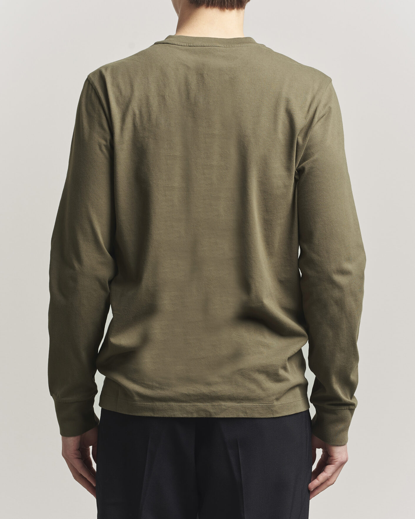 Heren | T-shirts | Moncler | Lettering Logo Long Sleeve T-Shirt Desert