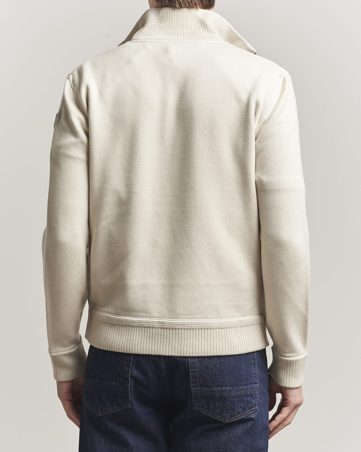 Heren | Jassen | Moncler | Luxury Hybrid Zip Cardigan Off White