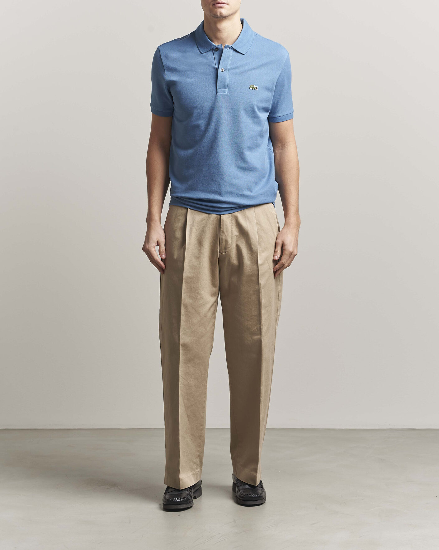 Heren | Polo's | Lacoste | Slim Fit Polo Piké Abyss Blue