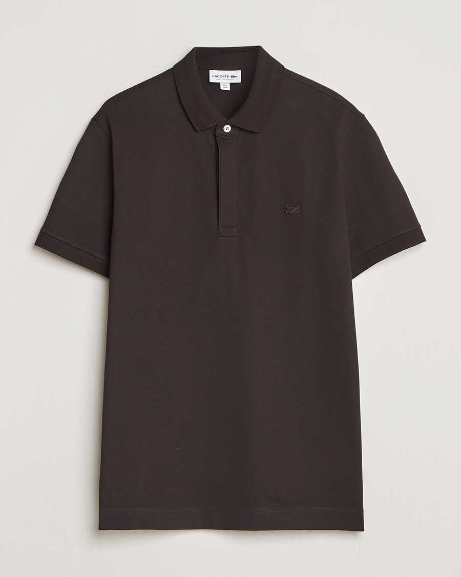 Heren | Polo's | Lacoste | Paris Polo Piké Buffle Brown
