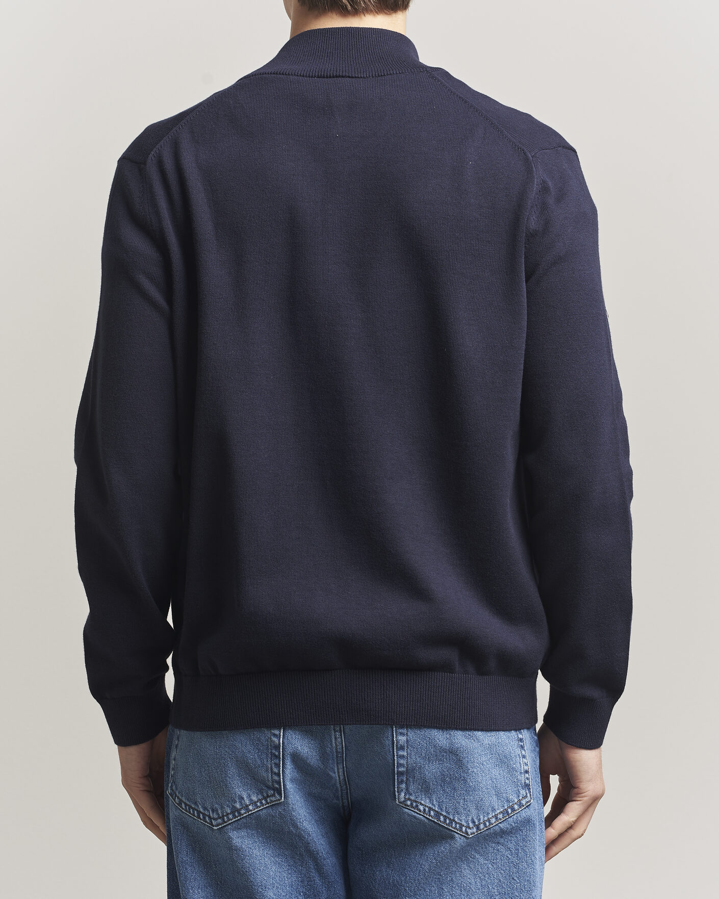 Heren | Truien | Lacoste | Cotton Knitted Full Zip Navy Blue