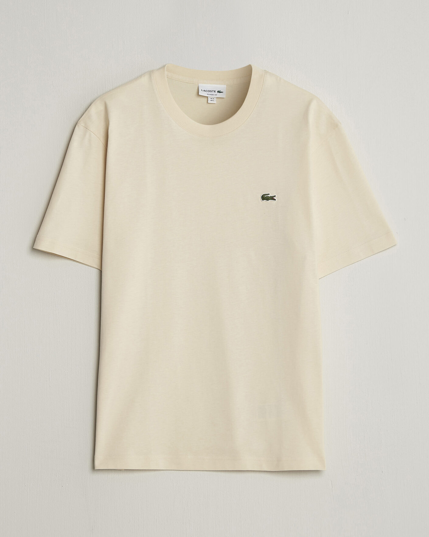 Heren | T-shirts | Lacoste | Crew Neck T-Shirt Naturel Clair