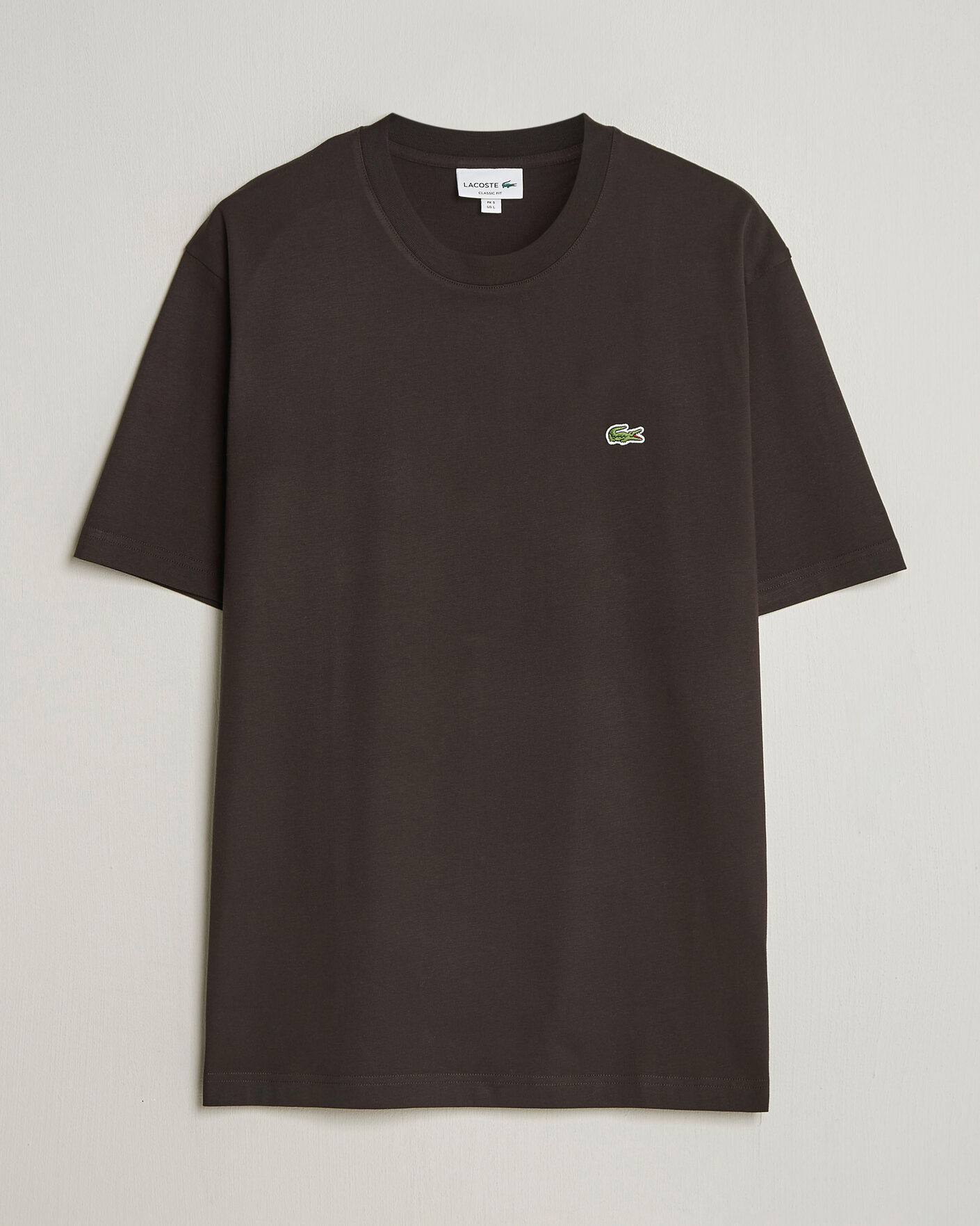 Heren | T-shirts | Lacoste | Crew Neck T-Shirt Buffle Brown