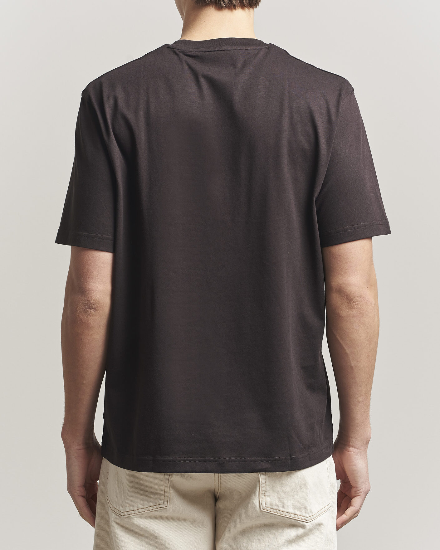 Heren | T-shirts | Lacoste | Crew Neck T-Shirt Buffle Brown