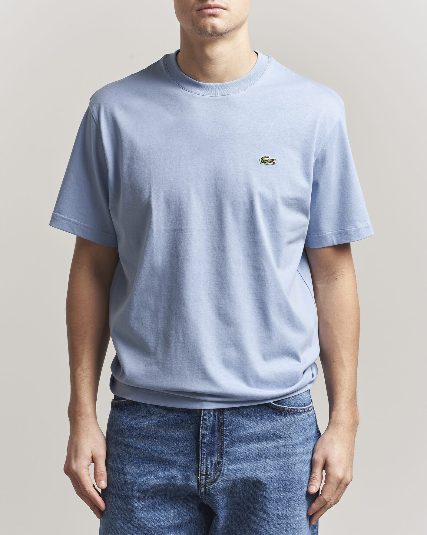 Heren | T-shirts | Lacoste | Crew Neck T-Shirt Aphylla Blue