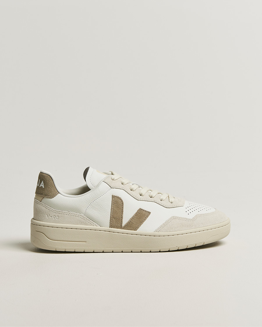 Heren | Sneakers | Veja | V-90 Sneaker White/Taupe