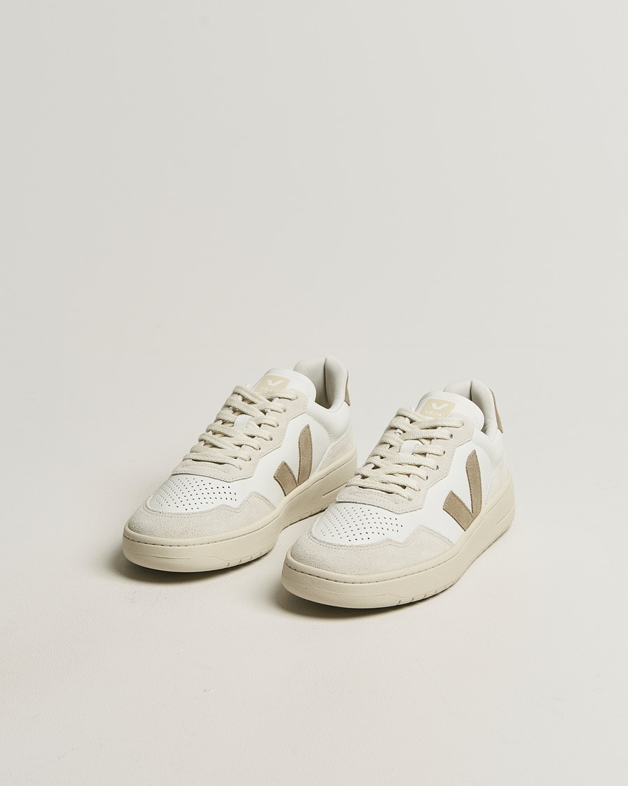 Heren | Sneakers | Veja | V-90 Sneaker White/Taupe