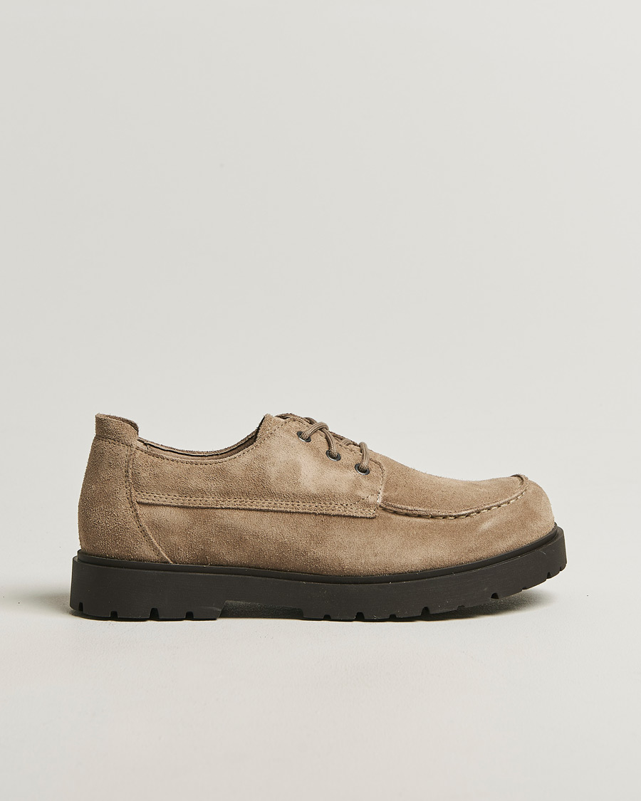 Heren | Oxfords | BIRKENSTOCK | Highwood Moc Lace Gray Taupe Suede