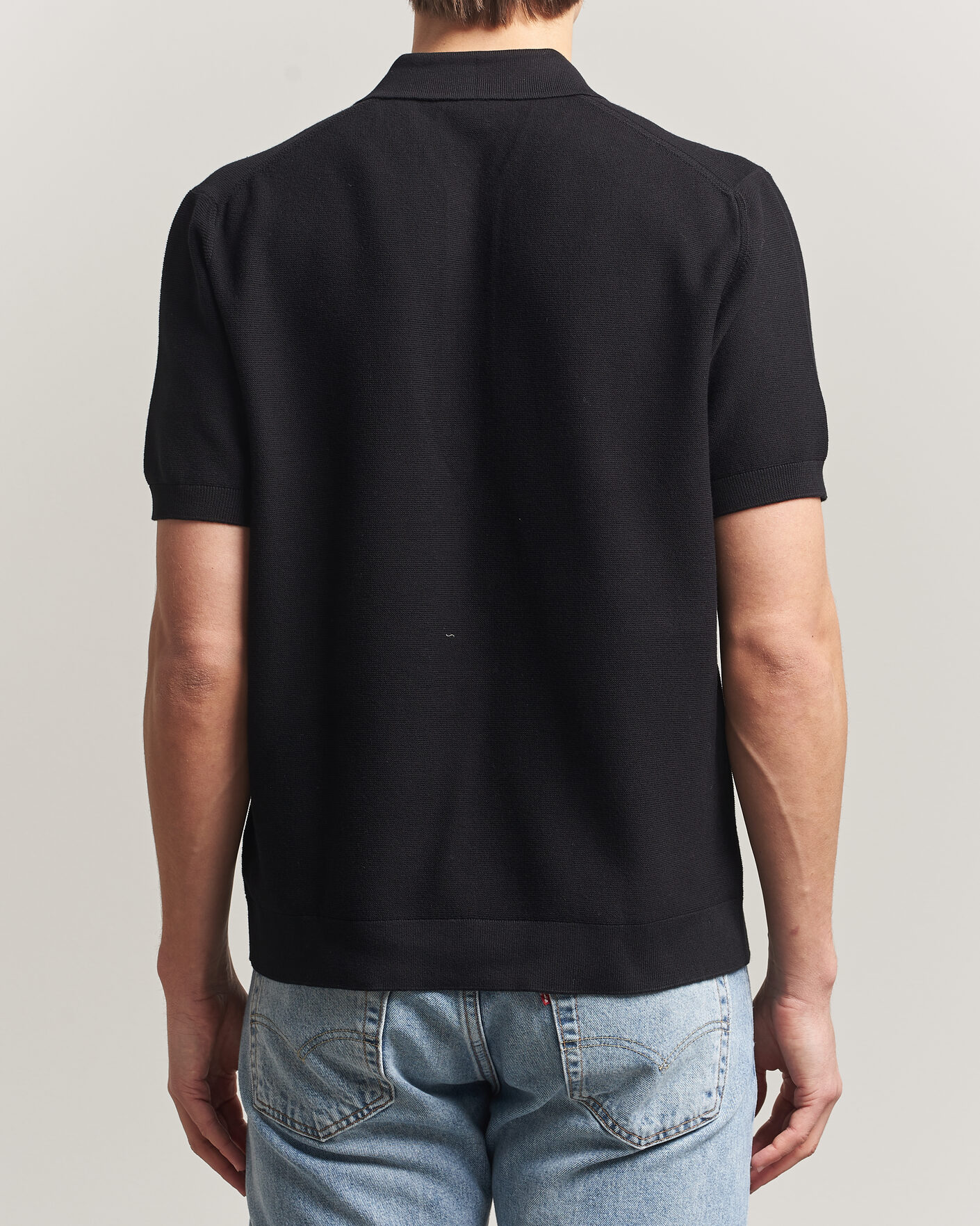 Heren | Polo's | Lacoste | Cotton Knitted Polo Black