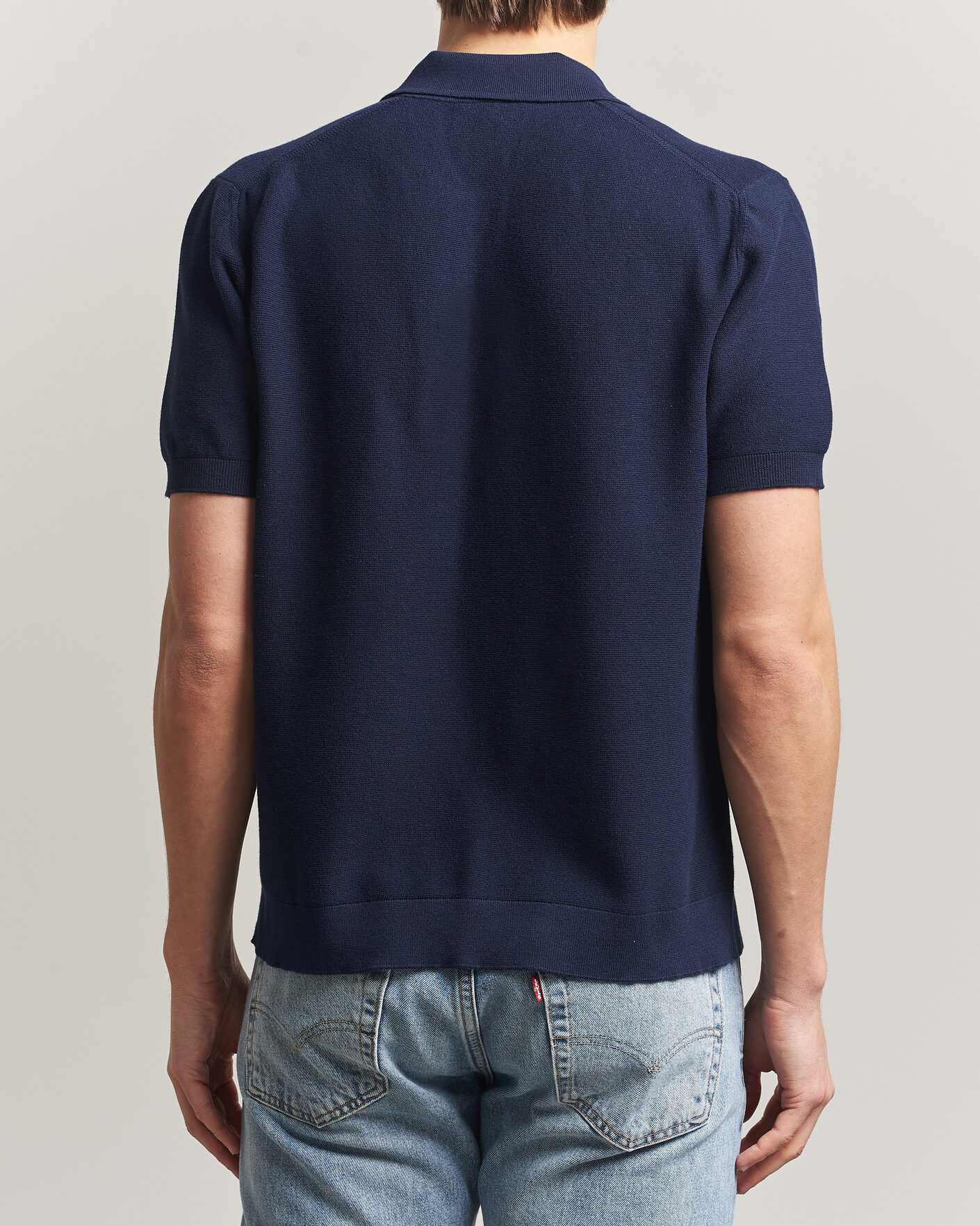 Heren | Polo's | Lacoste | Cotton Knitted Polo Navy Blue