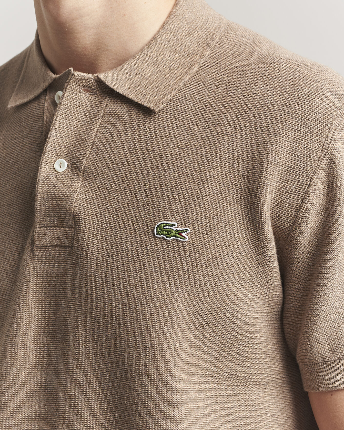 Heren | Polo's | Lacoste | Cotton Knitted Polo Viennois Heather