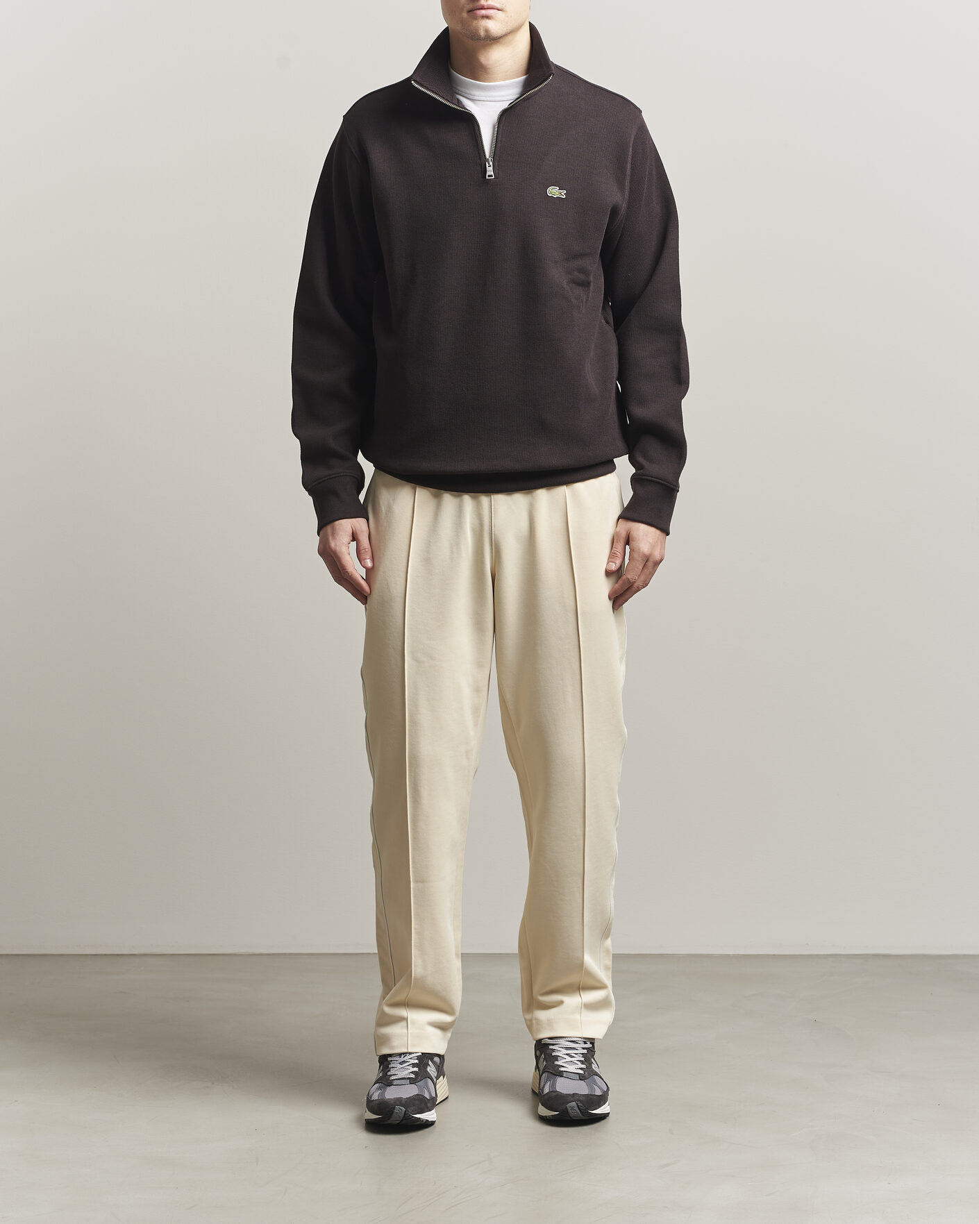 Heren | Broeken | Lacoste | Piqué Track Pants Naturel Clair