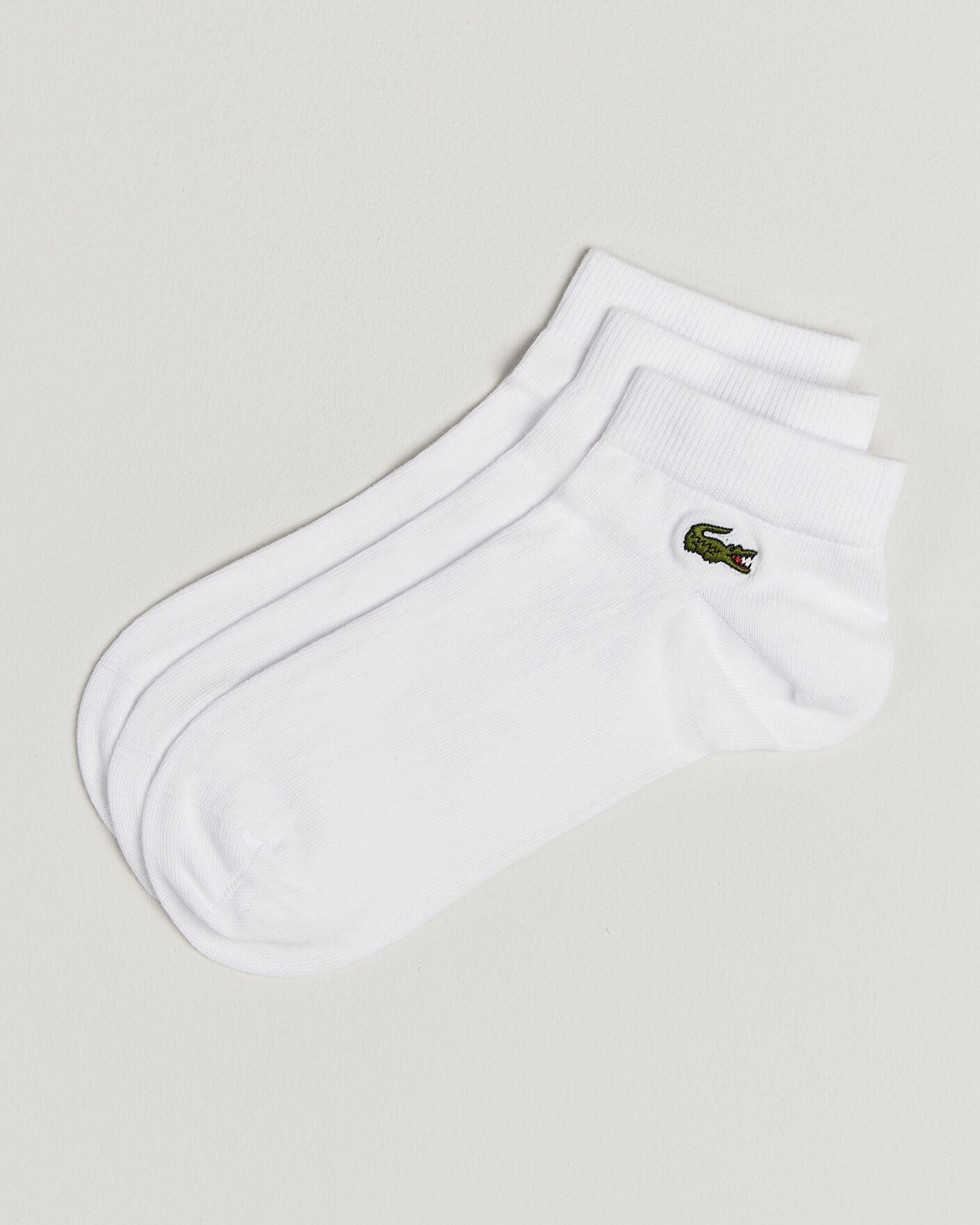 Heren | Ondergoed | Lacoste | 3-Pack Short Sport Socks White