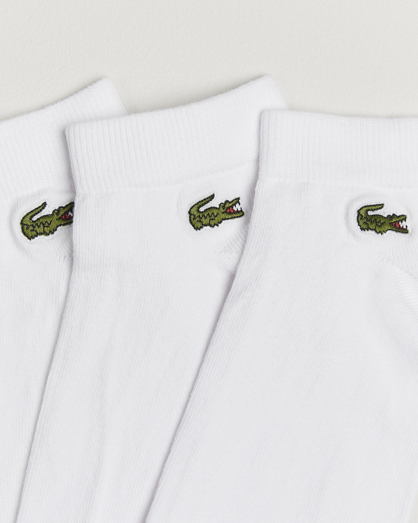 Heren | Ondergoed | Lacoste | 3-Pack Short Sport Socks White