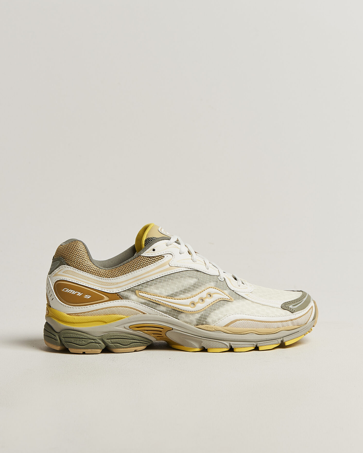 Heren | Sneakers | Saucony | Progrid Omni 9 Ripstop Running Sneaker Ivory/Moss