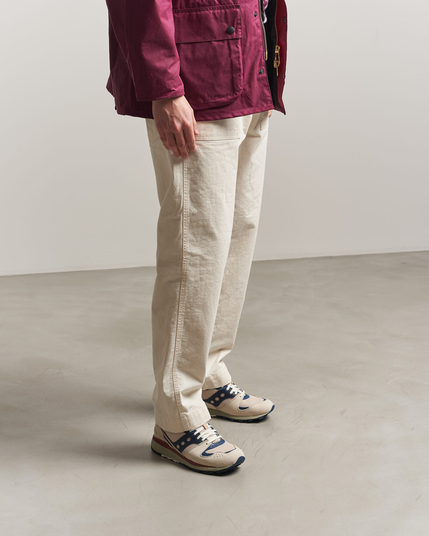 Heren | Sneakers | Saucony | Azura Lux Running Sneaker Tofu/Dress Blue