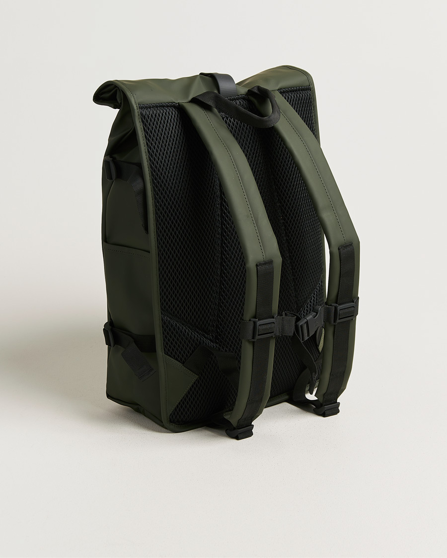 Heren | Tassen | RAINS | Rolltop Large Rucksack Green
