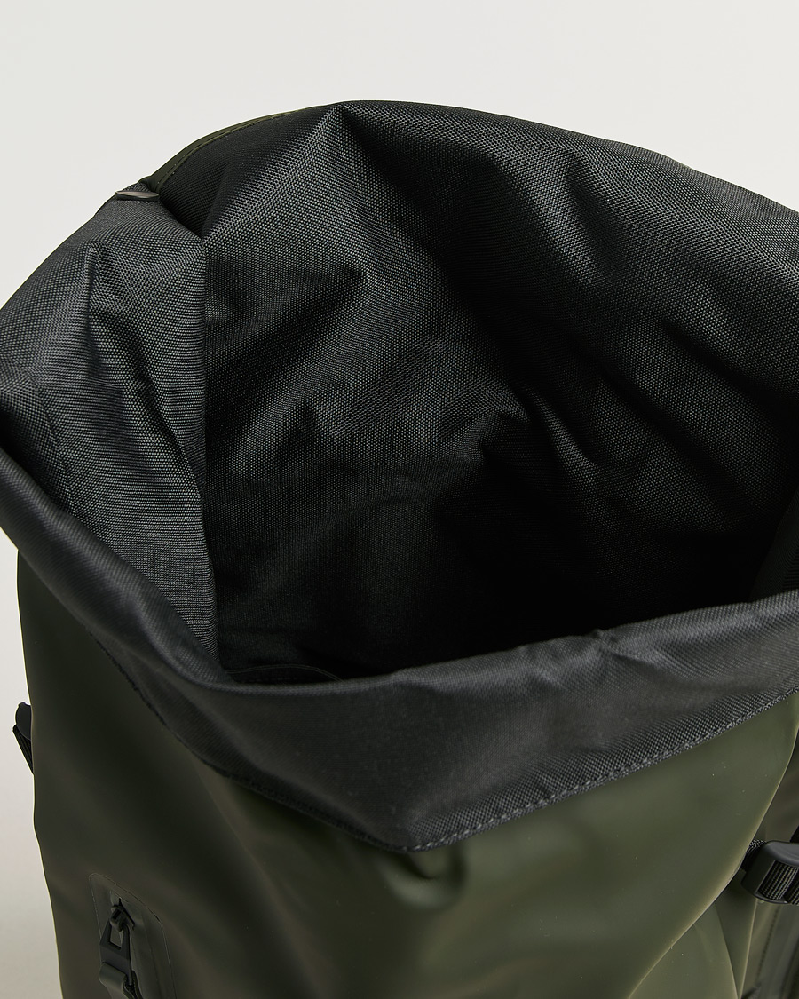 Heren | Tassen | RAINS | Rolltop Large Rucksack Green